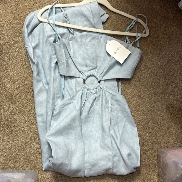 Rumer The Label Avalon Ring Maxi Dress Blue - Picture 3 of 5